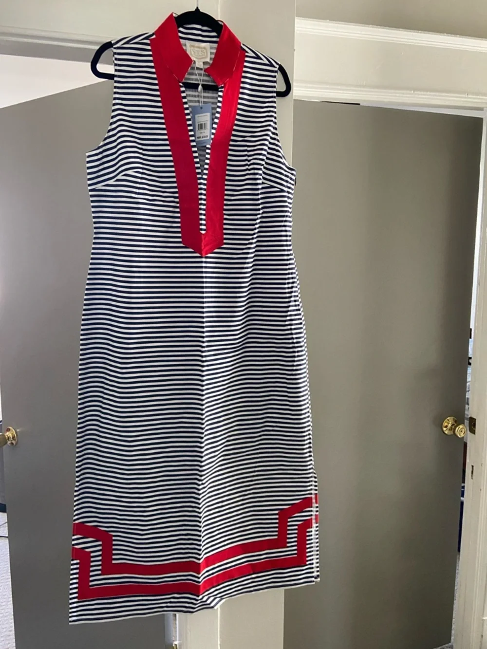 Sail to Sable sleeveless Nautical maxi dress XL NWT - Picture 2 of 3